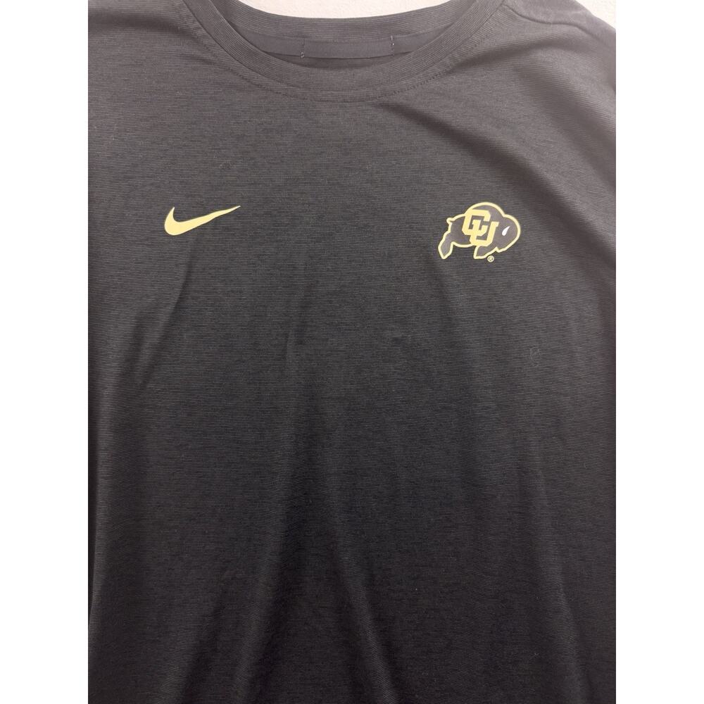 Nike Colorado Buffaloes Long Sleeve Dri-FIT Performance Shirt Black Gold Men’s L - Picture 3 of 9